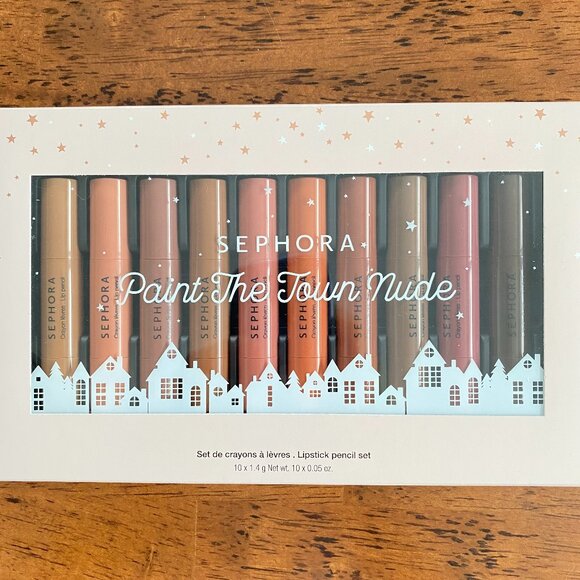 Sephora Collection Paint The Town Nude 10 Lip Pencil Set - Picture 2 of 5